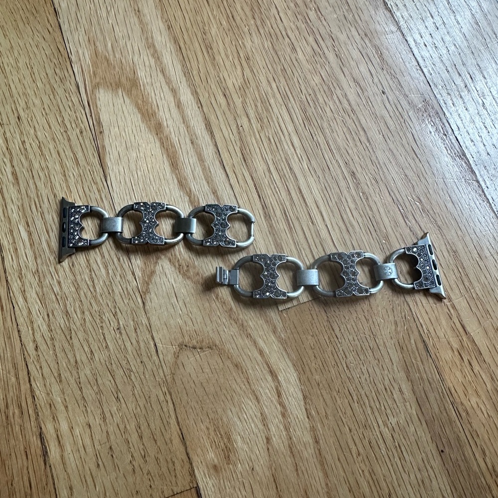 Tory Burch Double T Pavé Link Apple Watch® Bracelet